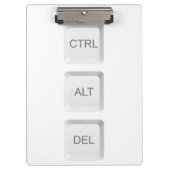 Porte-bloc Clavier d'ordinateur CTRL ALT DEL de SlipperyJoe (Devant)