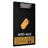 Porte-bloc Clavier orange, souris et crayon (Swatch)