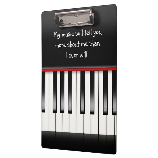 Porte-bloc clavier piano avec devis (Gauche)