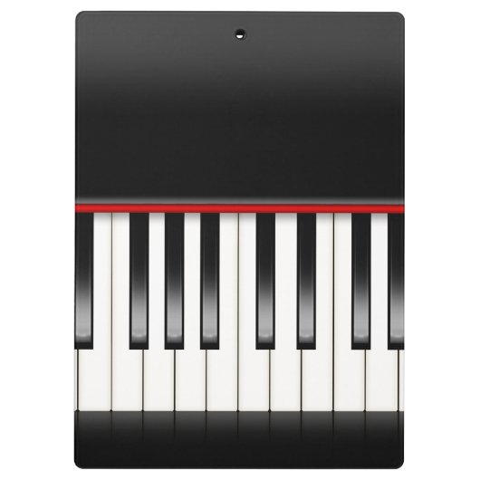 Porte-bloc clavier piano avec devis (Dos)