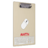 Porte-bloc Clavier, souris et crayon blanc (Swatch)