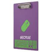 Porte-bloc Clavier, souris et crayon vert (Gauche)