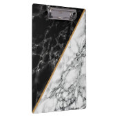 Porte-bloc Clipboard avec Black White Marble Stone (Swatch)
