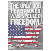 Porte-bloc Clipboard – Freedom Job (Dos)