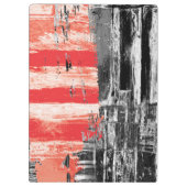 Porte-bloc Clipboard – Red Pulse Abstract Design (Dos)