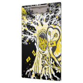 Porte-bloc Clipboard Urban Tree Owl & Wealth Surreal Pop-Art (Gauche)