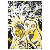 Porte-bloc Clipboard Urban Tree Owl & Wealth Surreal Pop-Art (Dos)