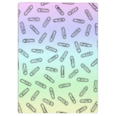 Porte-bloc Clips papier sur arc-en-ciel (Dos)
