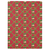 Porte-bloc Cloches traditionnelles à sonnettes rouges et vert (Dos)