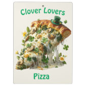 Porte-bloc Clover Lovers Pizza St. Patrick’s Day (Dos)