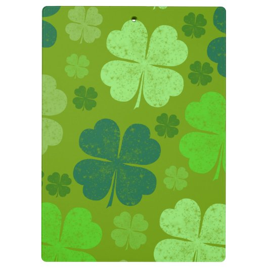 Porte-bloc Clovers verts, Lucky Clovers, Saint Patrick's Day (Dos)