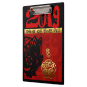 Porte-bloc Cochon chinois coutume Nouvel An Zodiac Clip d'ann (Gauche)