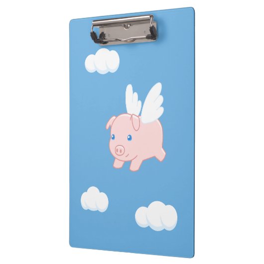 Porte-bloc Cochon volant - Cochon mignon avec ailes (Gauche)