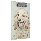 Porte-bloc Cocker Spaniel Buff Peinture - Art Chien original (Swatch)