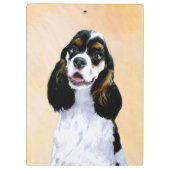 Porte-bloc Cocker Spaniel (Parti) Peinture - Art Chien origin (Dos)