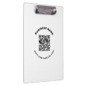 Porte-bloc Code QR avec nom d'entreprise Texte circulaire gra (Swatch)