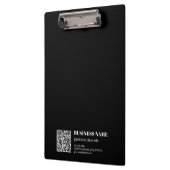 Porte-bloc Code QR personnalisé & Texte rétro-moderne modifia (Gauche)