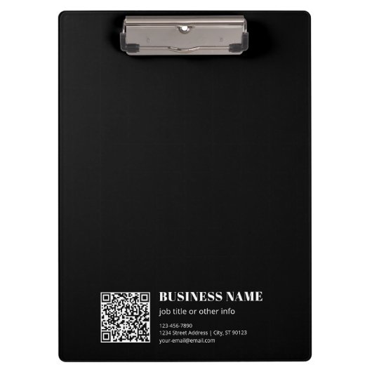 Porte-bloc Code QR personnalisé & Texte rétro-moderne modifia (Devant)