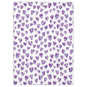 Porte-bloc Coeur d'aquarelle très Peri (Dos)