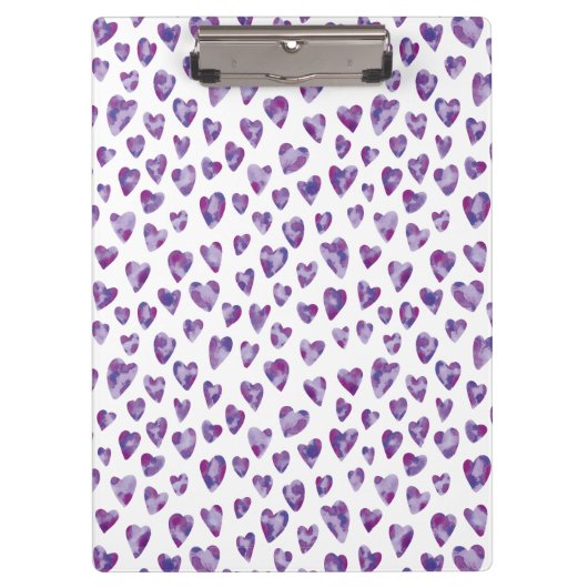 Porte-bloc Coeur d'aquarelle très Peri (Devant)