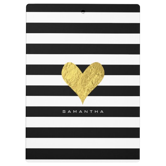 Porte-bloc Coeur de feuille d'or (Dos)