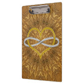 Porte-bloc Coeur Infinity Gold Silver (Gauche)
