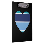 Porte-bloc Coeur rayé bleu (Swatch)