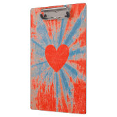 Porte-bloc Coeur valentin de starburst rouge (Gauche)