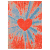 Porte-bloc Coeur valentin de starburst rouge (Dos)