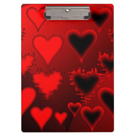 Porte-bloc Coeurs (Devant)