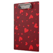 Porte-bloc Coeurs bouclés rouges (Gauche)