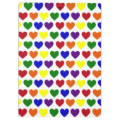 Porte-bloc Coeurs d'arc-en-ciel (Dos)