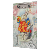 Porte-bloc Cœurs de Lapin Blanc Alice Classique (Gauche)