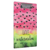Porte-bloc Coeurs de pastèque d'amour d'aquarelle (Swatch)