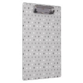 Porte-bloc Coeurs de polka minuscules dans les tons gris (Swatch)