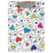 Porte-bloc Coeurs frisés (Devant)