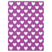 Porte-bloc Coeurs polka blanc sur Cactus violet Fleur violet (Dos)