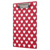 Porte-bloc Coeurs polka blancs et rouges (Gauche)