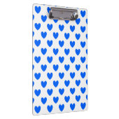 Porte-bloc Coeurs polka bleu sur blanc (Swatch)