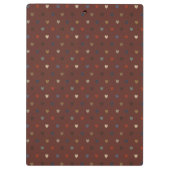Porte-bloc Coeurs Polka sur kilim brown (Dos)