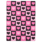 Porte-bloc Coeurs rose clair rose chaud rose bordeaux foncé À (Dos)