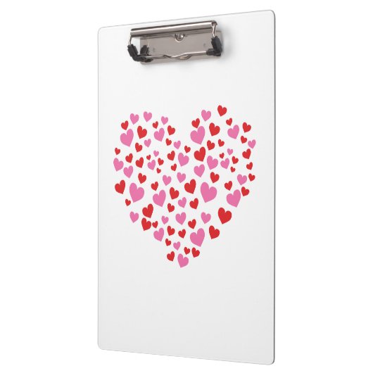 Porte-bloc Coeurs Rouge Et Rose (Gauche)