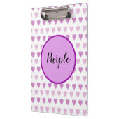 Porte-bloc Coeurs Symboles d'Amour Conçu mignon violet (Gauche)