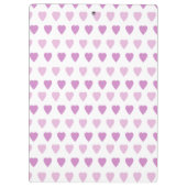 Porte-bloc Coeurs Symboles d'Amour Conçu mignon violet (Dos)