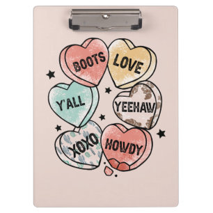 Porte-bloc Coeurs thématiques Cowboy Cowgirl