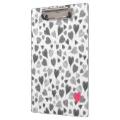 Porte-bloc Coeurs très romantiques et roses gris dessinés à l (Gauche)