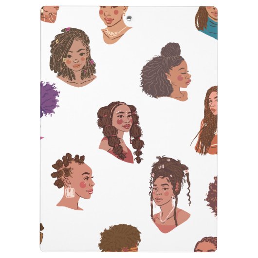 Porte-bloc Coiffures de filles noires (Dos)