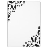 Porte-bloc Coin motif Bulldog français (Dos)