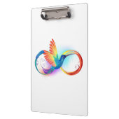 Porte-bloc Colibri arc-en-ciel avec symbole Infinity (Gauche)