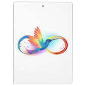 Porte-bloc Colibri arc-en-ciel avec symbole Infinity (Dos)